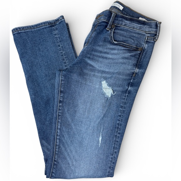 Banana Republic Women's Blue Straight Leg Jeans - Picture 11 of 12